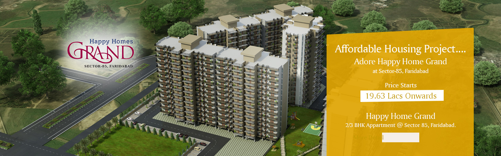 adore happy homes grand sector 85 faridabad