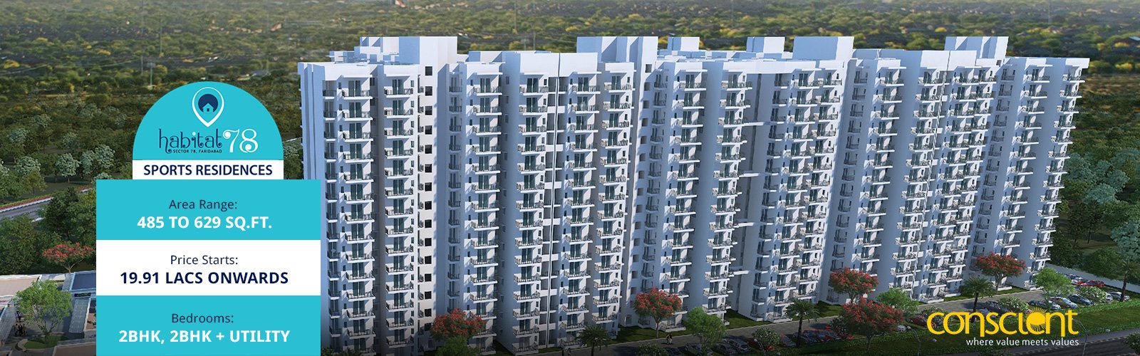 conscient habitat sector 78, Faridabad